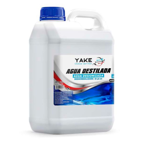 Agua Destilada Ionizada Yake 5 litros